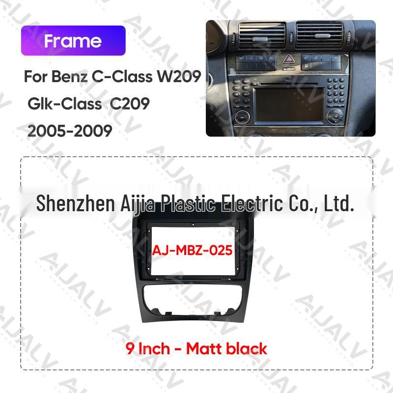 Рамка 9-дюймового Android-экрана для навигации для Mercedes-Benz C-Class W203 2005-2009 гг.