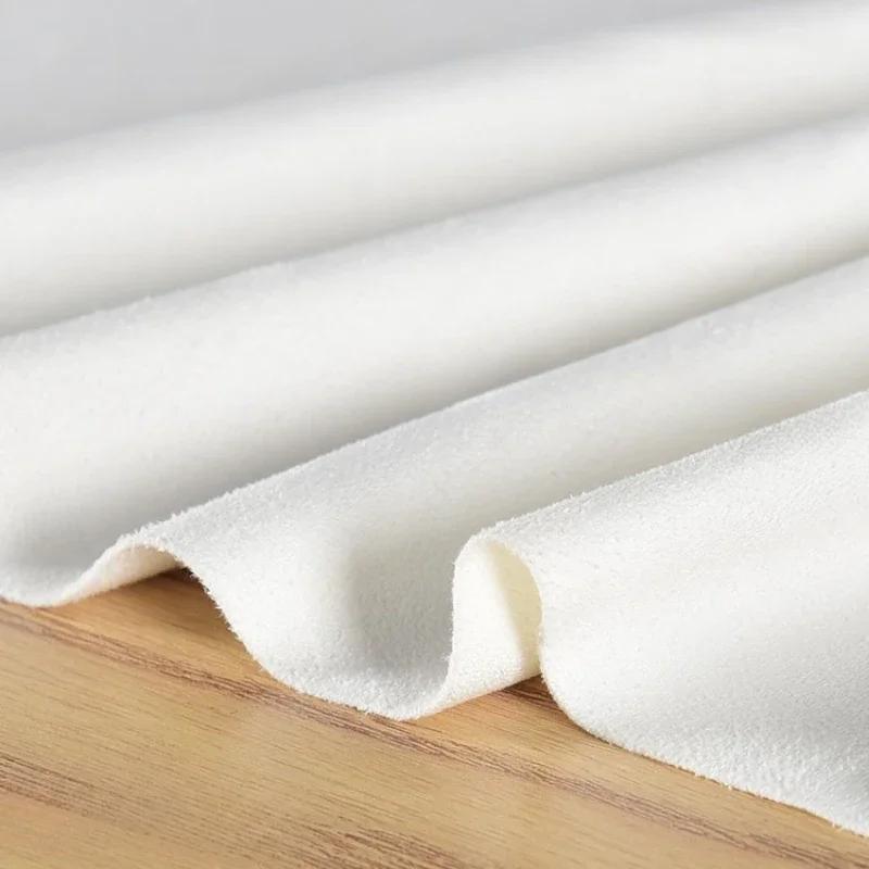 100x150cm Suede Fabric Stretch Double Microfiber for Costume Dresses Skirt Sewing Stretch Frosted Cloth Plain Material
