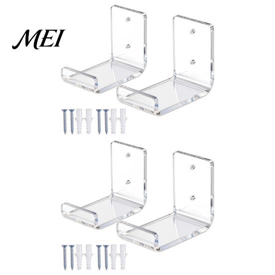 Wall Mount Bracket Acrylic Skateboard Bracket, Horizontal Snowboard Display Rack, Clear Heavy Duty Board Stand Sturdy Longboard Holder, for