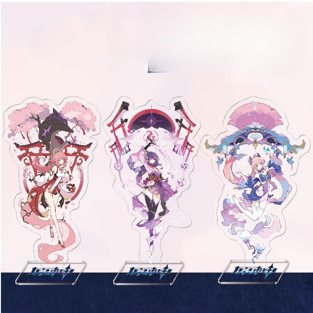 Аниме сексуальная фигурка Genshin Impact Kaedehara Kazuha Kamisato Ayaka Xiao Hutao, акриловая подставка, модель, тарелка, декор для стола, косплей
