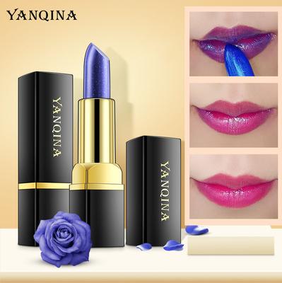 YQN Blue Rose Меняющая цвет губная помада Водонепроницаемая антипригарная чашка Невыцветающая губная помада