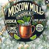 Винтажная металлическая табличка Moscow Mule 8x8 дюймов, круглая, алюминиевая, настенное искусство, декор, подарок