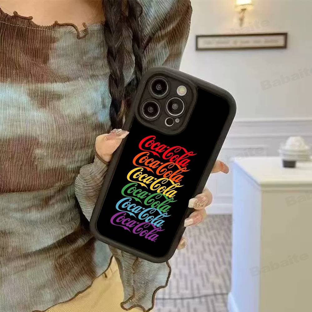 Логотип C-COCA C-COLA Силиконовый Мягкий Чехол Для Телефона Для IPhone 17 16 14 13 12 11 15 Pro Max Plus Air Cover