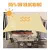 Уличный тент от солнца на патио, водонепроницаемый, блокирующий УФ-излучение, прямоугольный тент из ткани высокой плотности, прочный садовый тент для газона на заднем дворе