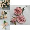 Elegant Artificial Silk Rose Bouquet For Home And Event Decoration