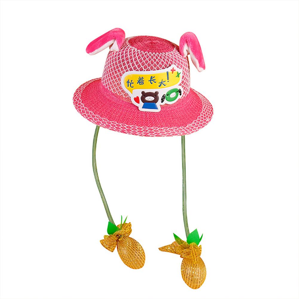 Cute Cartoon Dog Dance Ears Straw Hat