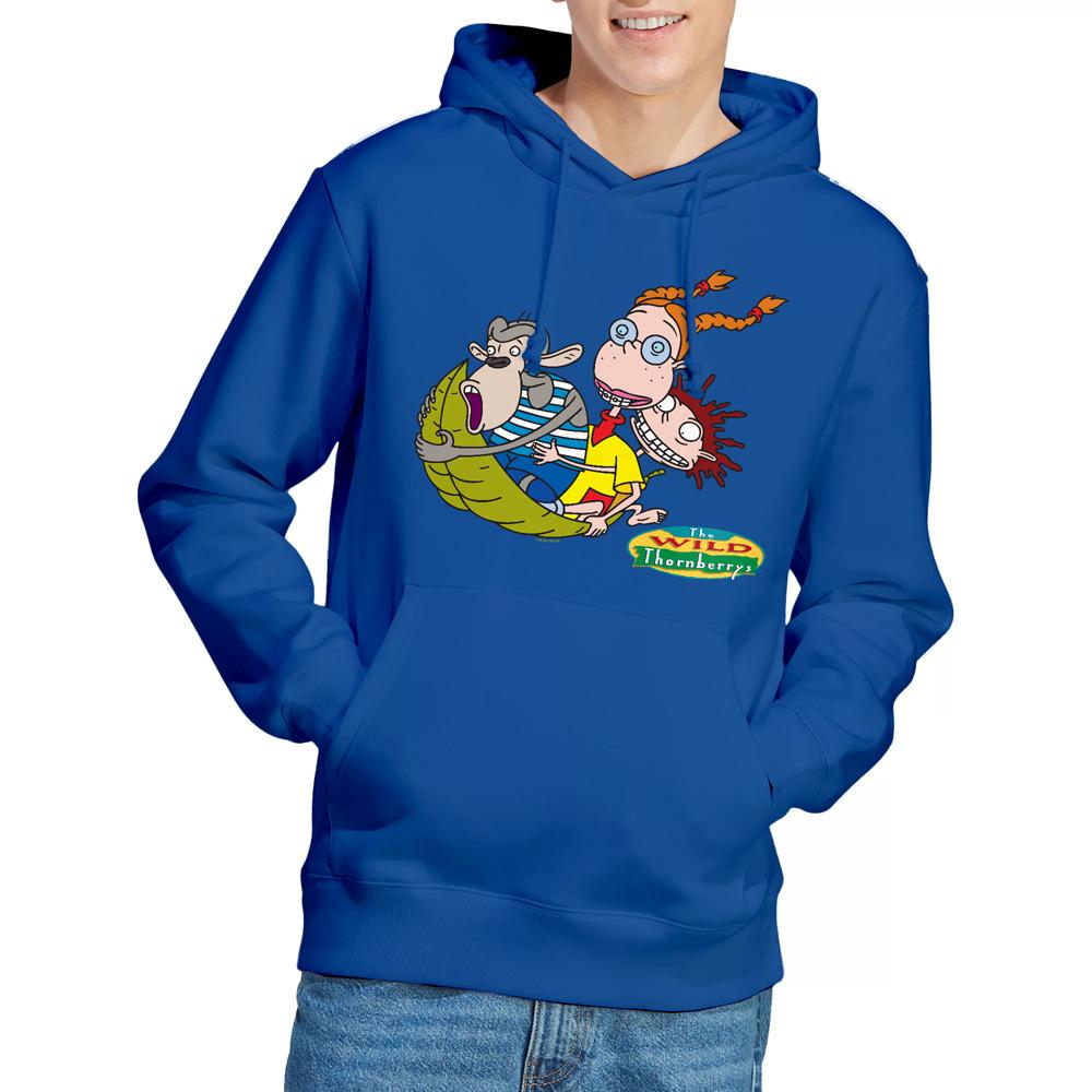 The Wild Thornberrys Mens On Leaf Eliza Darwin & Donny Hoodie