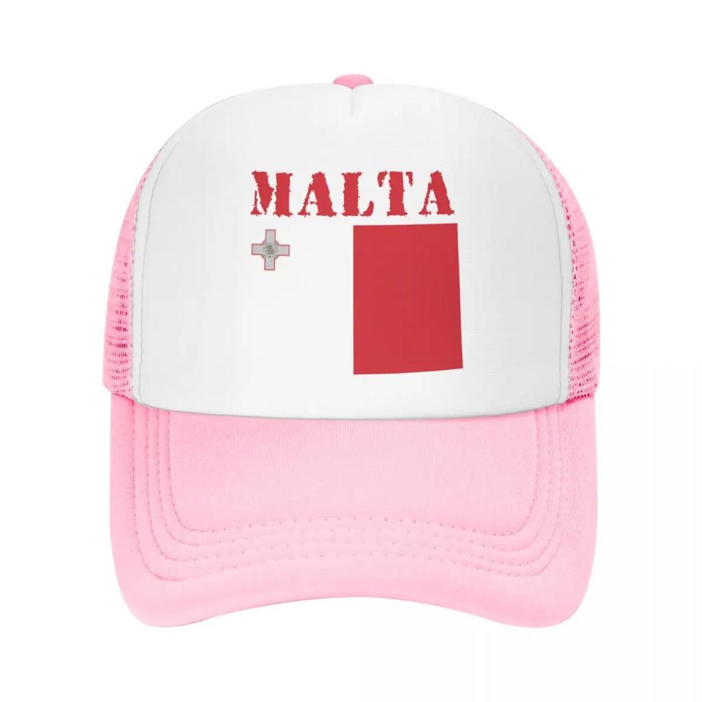 Custom Malta Flag Baseball Cap Outdoor Unisex Womens Adjustable Trucker Hat Autumn Personalized Dad Hat