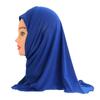 50cm Soft Stretch Material Islamic Scarf Shawls Kids Muslim Hijab Children  Turban 2 To 7 Years Old