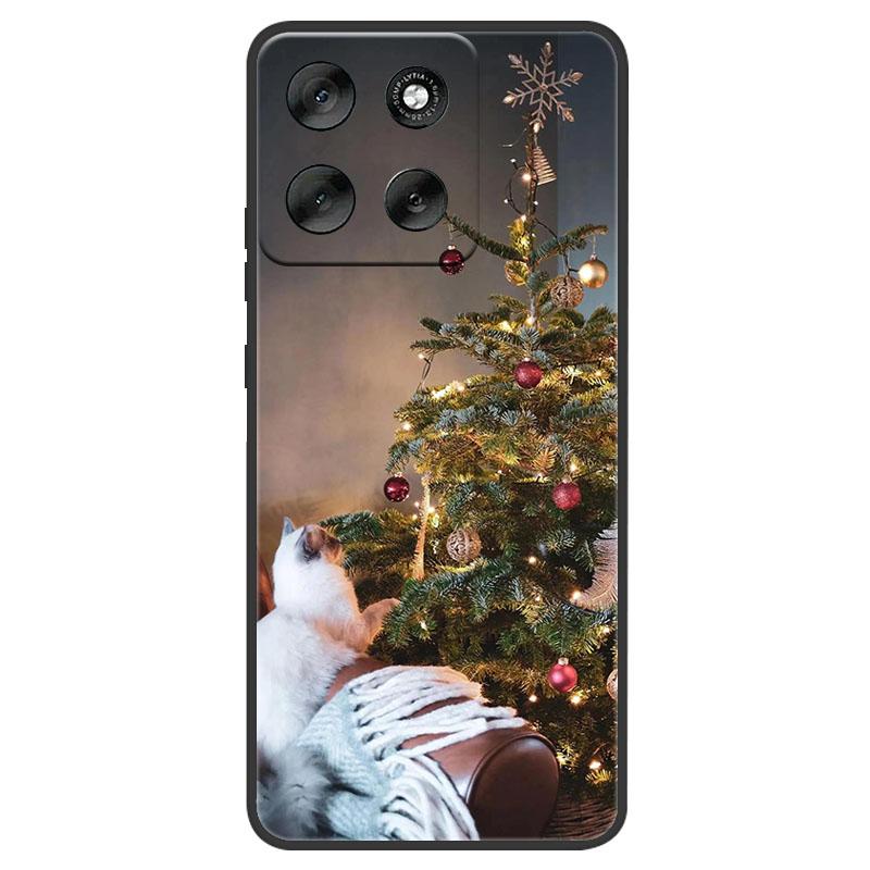 Рождественский Расписной Чехол Для Телефона Для Motorola Moto Edge 60 50 Pro Ultra Neo G56 G66j G66y G06 G86 Power G15 Мягкий Силиконовый ТПУ Чехол