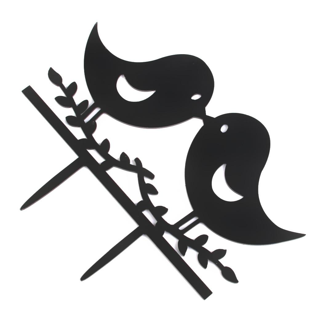 Акриловый Топпер для торта Love Birds на свадьбу и помолвку