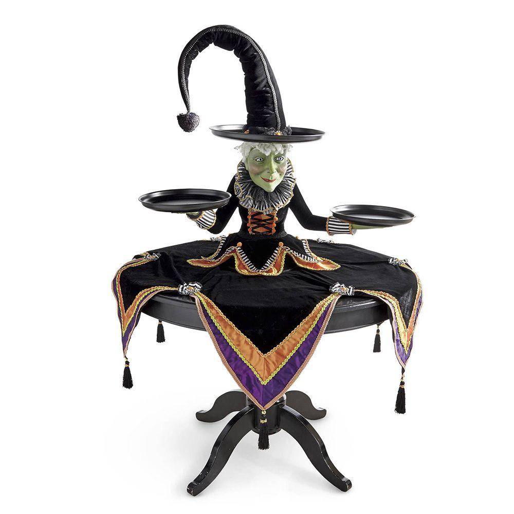 Dessert Plate Halloween Decoration Stroage Rack Witch Display Stand Tabletop Server Home Decoration