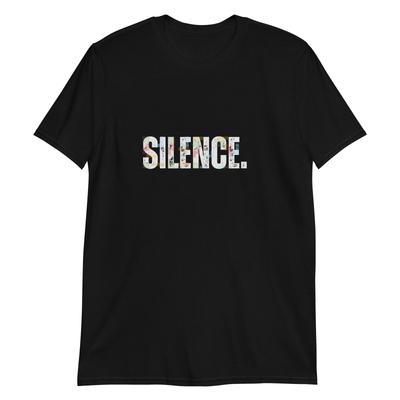 The Power of Silence: Contemplative Text T-Shirt Mens Womens Tees Top