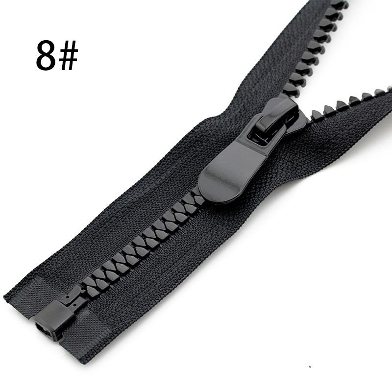 1 шт. пуховик, пальто длиной 70-100 см, длинная молния, двойные слайдеры, одинарный слайдер, открытый конец, 8 #15 #, смоляные молнии