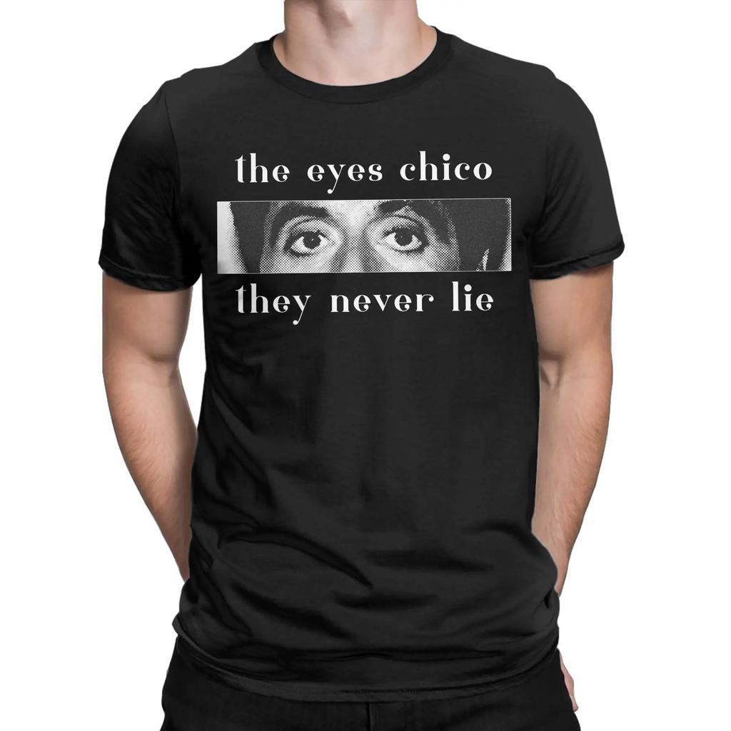 Scarface TShirts Unisex The Eyes Chico Casual Pure Cotton Tees Round Collar Short Sleeve T Shirt 4XL 5XL 6XL Clothes