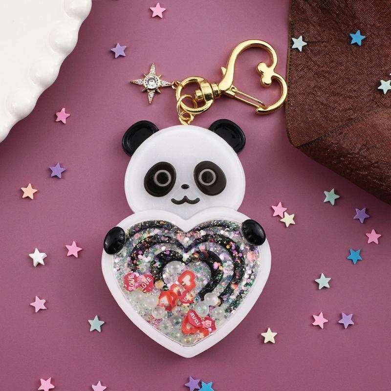 Crystal Resin Animal Molds Adorable Shaker Pendants Silicone Moulds with Cute Bear and Heart Shape