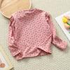 Girls' Floral Long-Sleeve Base Layer - Trendy Autumn/Winter Top for Kids