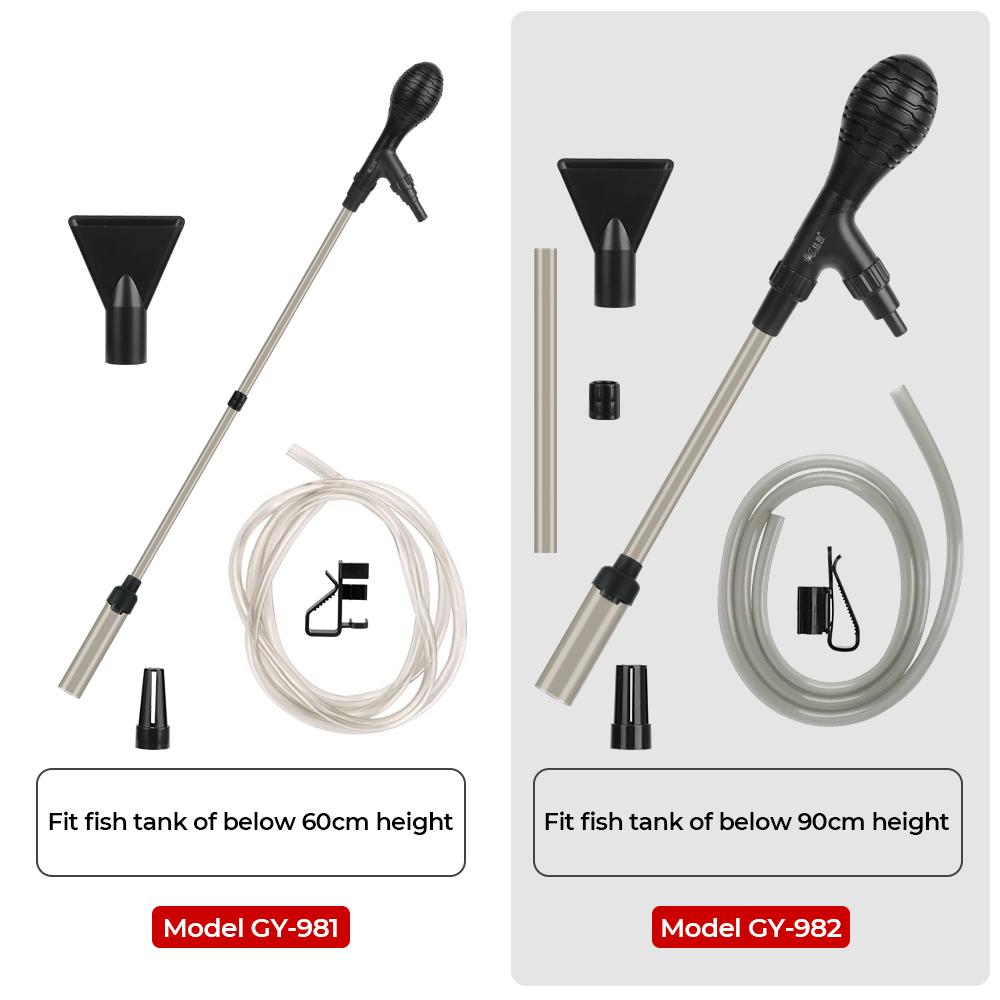 Сифон для смены воды для аквариума, фильтр для воды, насос для замены воды в аквариуме, чистящий инструмент, регулировка расхода воды, очиститель гравия