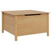 Coffee Table with Drawers HILL Honey Brown 79.5 x 79.5 x 49 cm