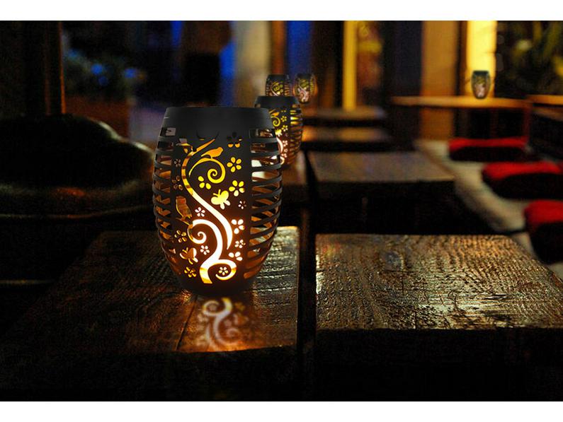 Solar Flame Torch Light for Outdoor Garden, Lawn, Fence, Patio, and Bar Counter