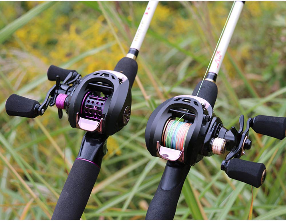 VISPREA Reel Bait Reel Lightweight Bait Finesse Lightweight Lure Maximum Drag 5KG Gear Ratio Aluminum Spool For Sea Fishing and Freshwater Fishing