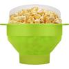 Силиконовая попкорн для микроволновой печи с крышкой, складная чаша для приготовления попкорна для дома, не содержит бисфенола А и можно мыть в посудомоечной машине