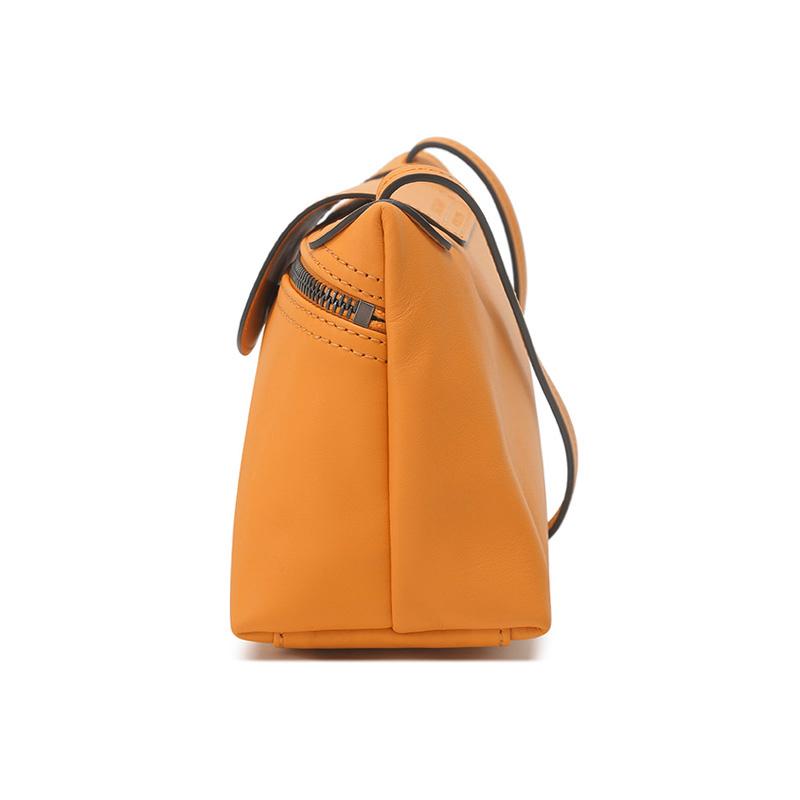 Longchamp Le Pliage Xtra Adjustable Shoulder Strap Leather Mahjong Mini Crossbody Bag Women bags Almond-Yellow 10188987222