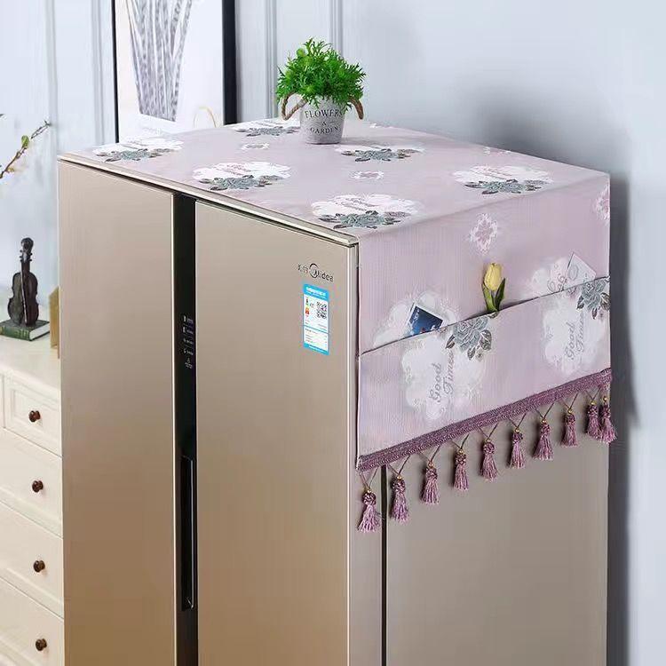 Европейский стиль Холодильник Пылезащитный Чехол Одинарный Открытый Двойной Дверной Стиральная Машина Духовка Микроволновая Печь Водонепроницаемый Чехол Полотенце Полотенце