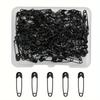 120pcs Durable Black Safety Pins - Small & Multipurpose for Sewing, Quilting, Knitting, and DIY Projects, Sharp Metal Points, Secure Clasp
