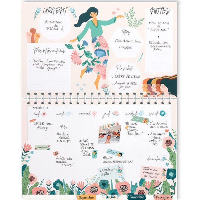 Desk Planner - thème Amour - 21,5 x 24,5 cm