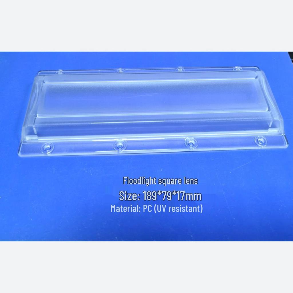 Rectangular Outdoor Floodlight with UV-Resistant PC Lens, Waterproof and Sun-Proof.