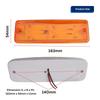 Amber Led Side Marker Light Trailer Rv Marker Rectangular Led/SMD Clearance Marker For Truck Trailer Rv Campervan Pickup Suv Shockproof Universal Fit