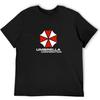 WUWEICHEN Umbrella Corporation Резидент Мужская Мужской Злое Подарок Винтажная Футболка Черная