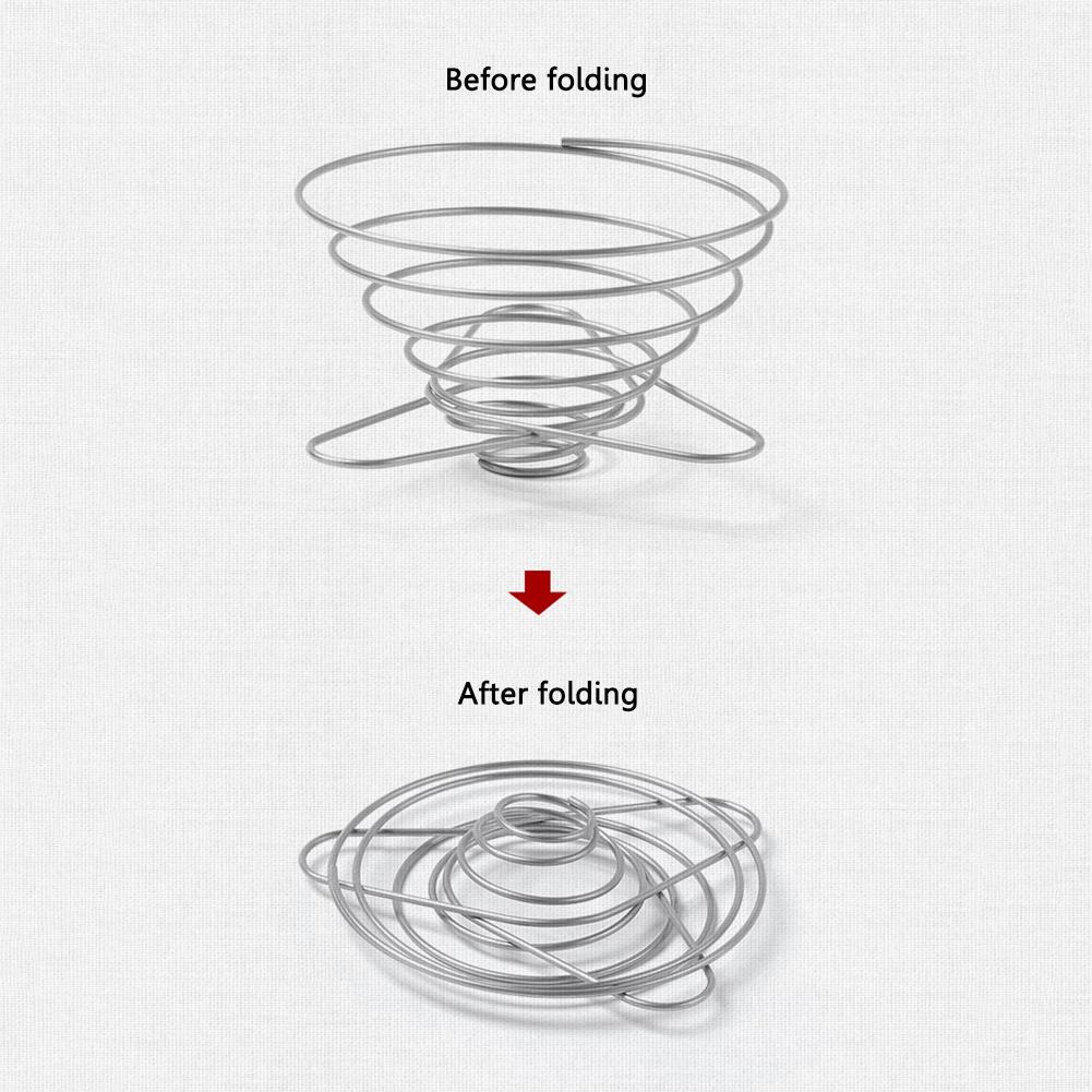 Stainless Steel Coffee Dripper Folding Coffee Cone Dripper Pour Over Filter Holder for Outdoor Camping Picnic Office Home Travel