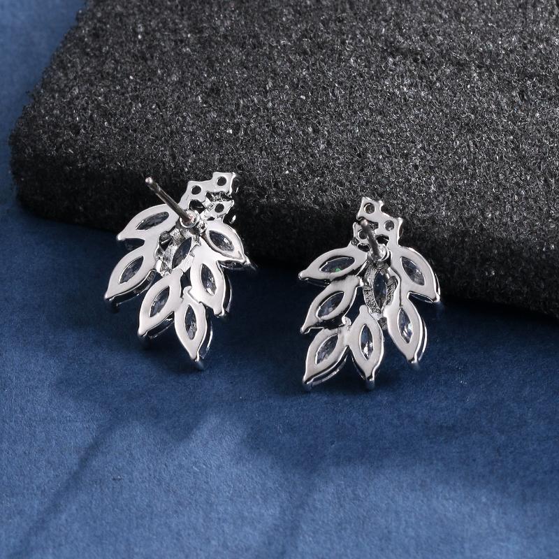 Элегантные женские серьги-пусеты с темпераментом, медные серьги с цирконом, свадебные серьги, серьги для свадебной фотосессии, трансграничная торговля, горячо продаваемые серьги