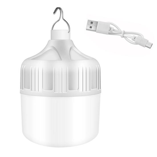 Светодиодная перезаряжаемая лампочка, супер яркая, с высоким люменом, энергосберегающая, 3 режима, без мерцания, уличная светодиодная лампа для использования в помещении