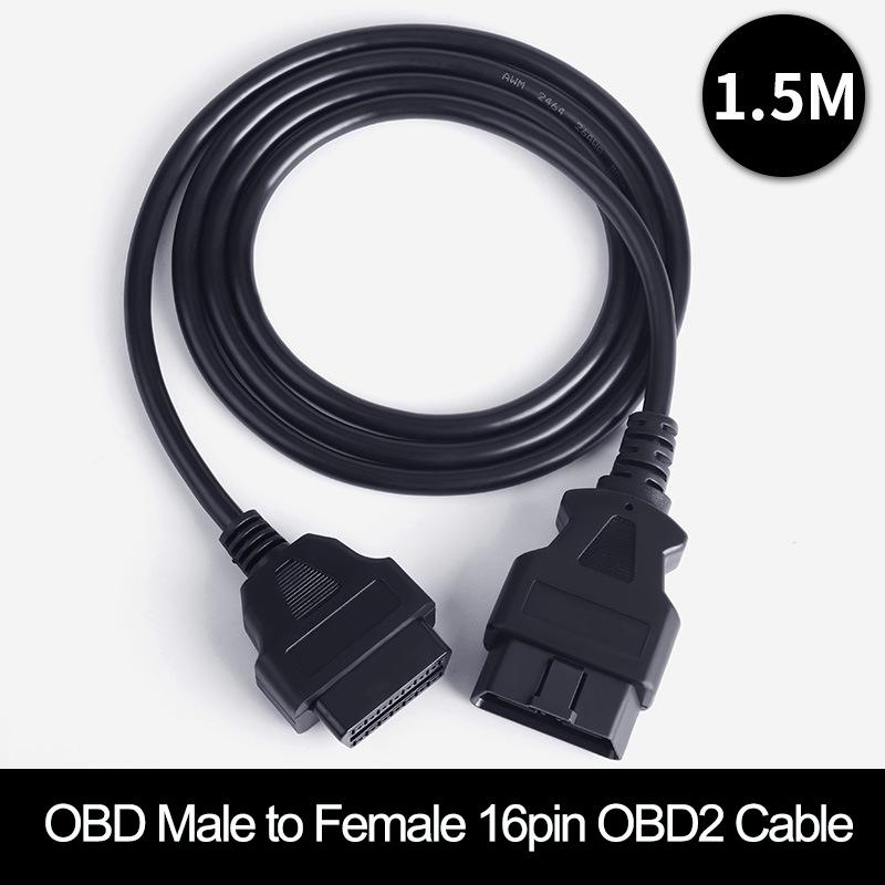 30/50/100/150/300/500CM 16 Pin Male to Female Plug OBD2 Extension Cable ELM327 Connector Cable OBD 2 16pin Diagnostic interface