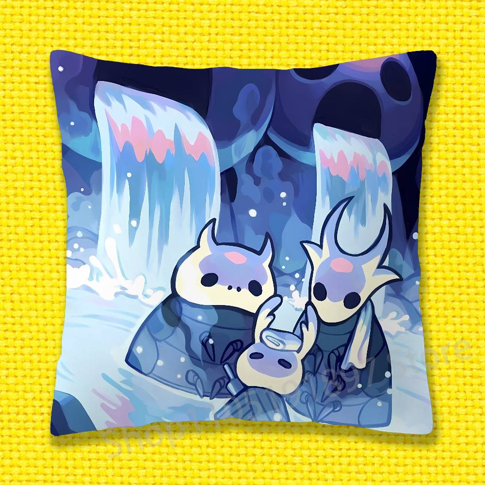 H-Hollow K-Knight Silksong Наволочка для декоративной подушки 30x30см 40x40см 45x45см 50x50см 55x55см Квадратная Наволочка для диванной подушки