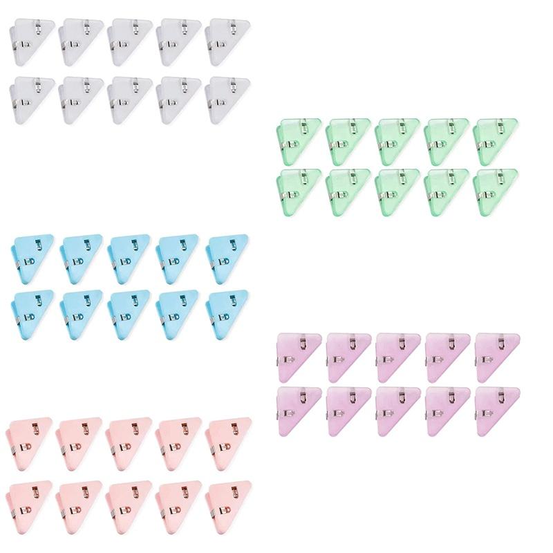 10-50pcs Multi Triangular Corner Clip Multifunctional Student Book Clip Paper Storage Tool Folder Office Desktop Storage Tool