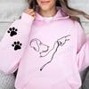 Funny Dog Printed Hoodie for Woman Daily Casual Sport Hooded Long Sleeve Pullover Girls Home Outdoor Hoodies Comfort Sweatshirt