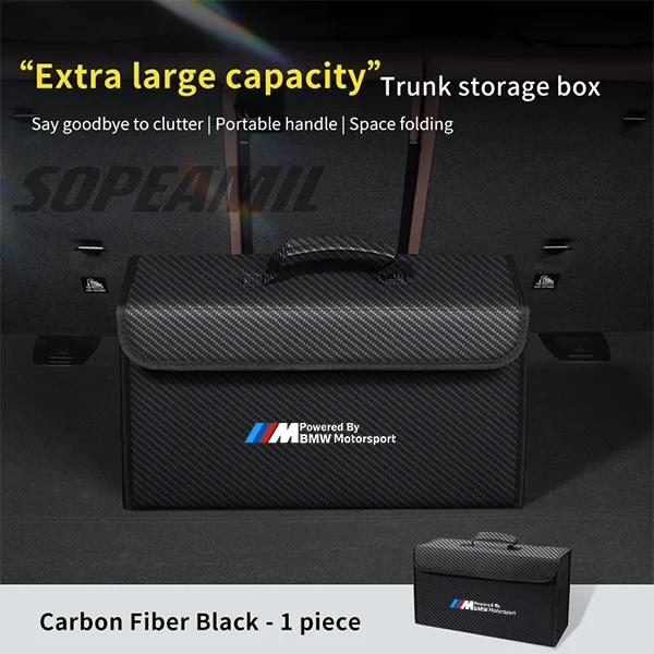 VJCL7 For BMW M X1 X2 X3 X4 X5 X7 E46 E60 E70 E72 E82 E90 E92 G05 G10 G20 G30 F05 F10 F20 F25 F30 Car Trunk Organizing And Storage Box