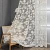 Lace Jacquard Transparent Curtain Window Screen Living Room Bedroom Balcony Screen Curtain Transparent Window Screen Curtain