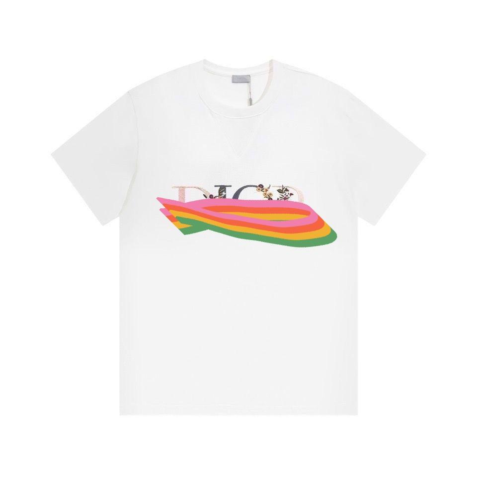 2025 Новая Базовая Хлопковая Унисекс Футболка Модная Печать Мягкая Дышащая Круглый Вырез Модные Мужские и Женские Футболки OnePiece