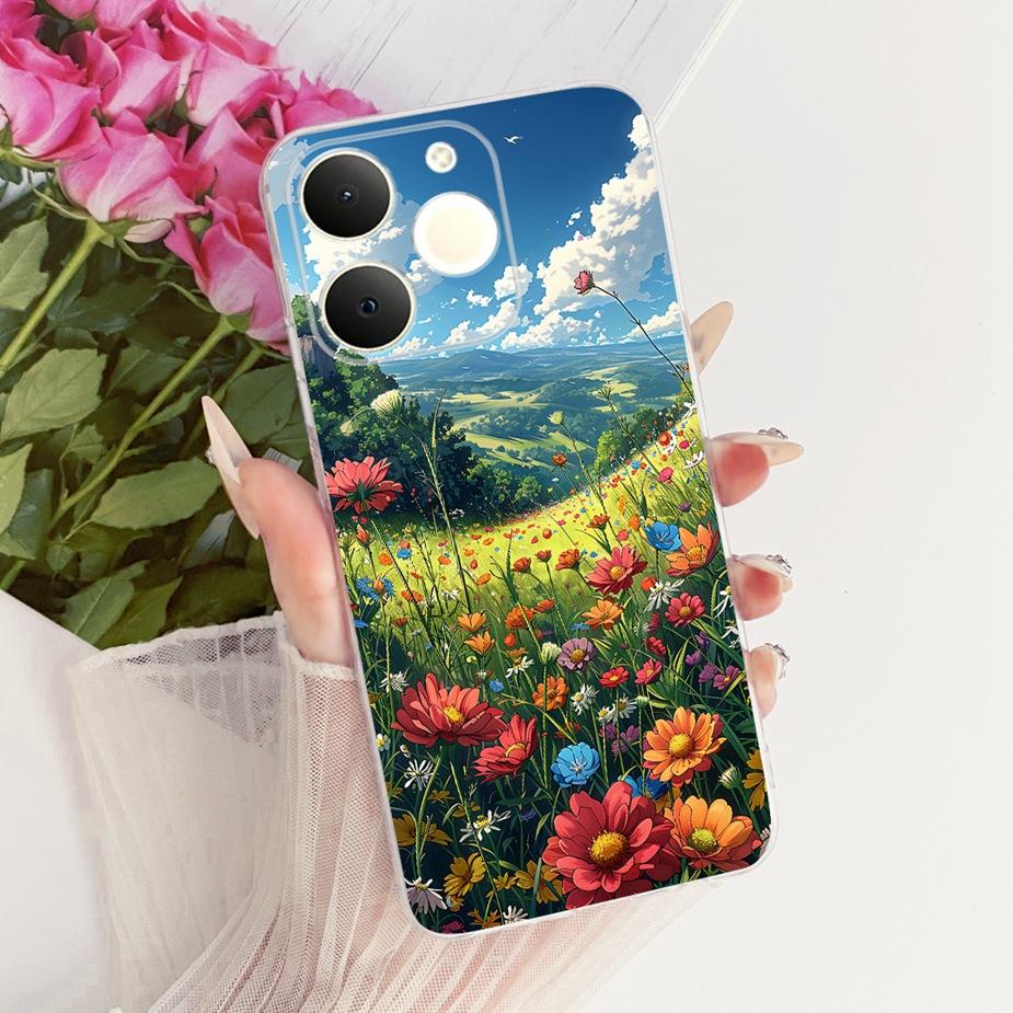Чехол для Realme Note 70 Note70 T RMX5313 Милый Кот Расписной Чехол Мягкий Тонкий Чехол для Телефона Для Realme Note 70T Narzo 80 LIte 4G Fundas