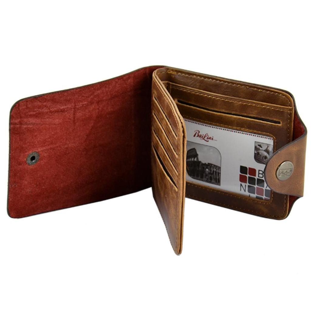 Classic Men Leather Wallet Pockets Credit/ID Cards Holder Purse Male Wallet