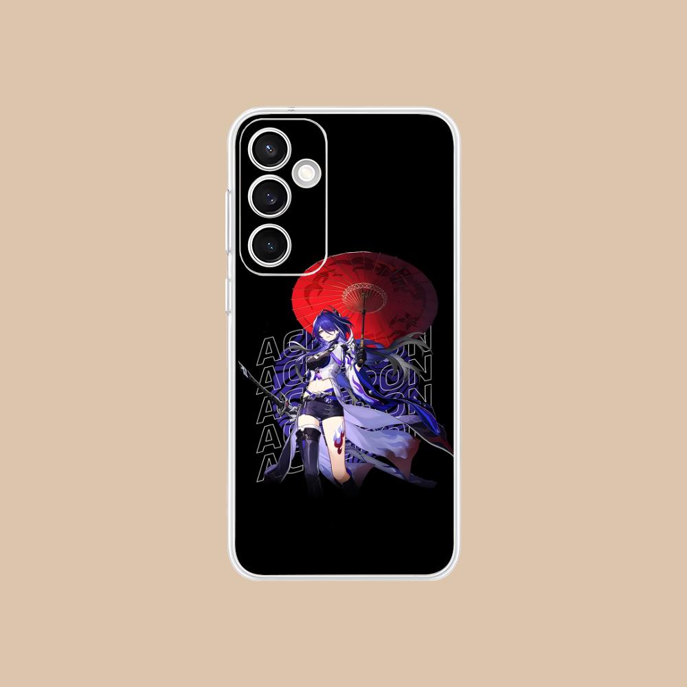 Прозрачный чехол HSR Acheron для Samsung Galaxy S25 S24 S23 S22 S21Plus FE Ultra Цветная задняя крышка