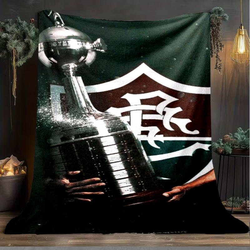 1PC Flumi-nense Football Club Printed Soft Flannel Blanket Throw for Adult Bedroom Living Room Sofa Camping Travel Fan gifts Christmas Gifts