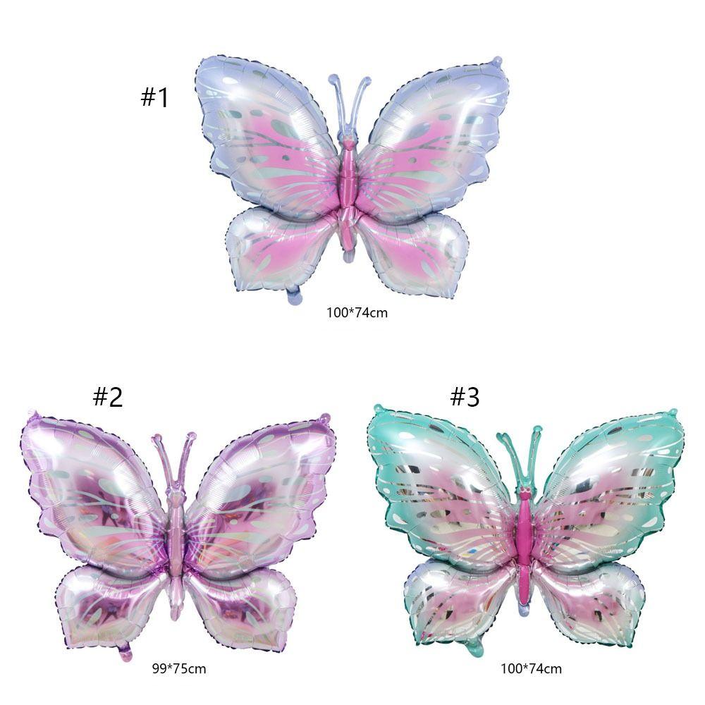 Large Colorful Butterfly Balloon Cartoon Aluminum Foil Balloons Helium Balloons  Party Decorations