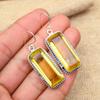 Citrine Gemstone Handmade 925 Sterling Silver Jewelry Lovely Earrings Gift For Her