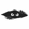 Funny Peeking Monsters Sticker Car Bumper Sticker Waterproof Laptop Car Decal for Truck Car Exterior Decoration Black